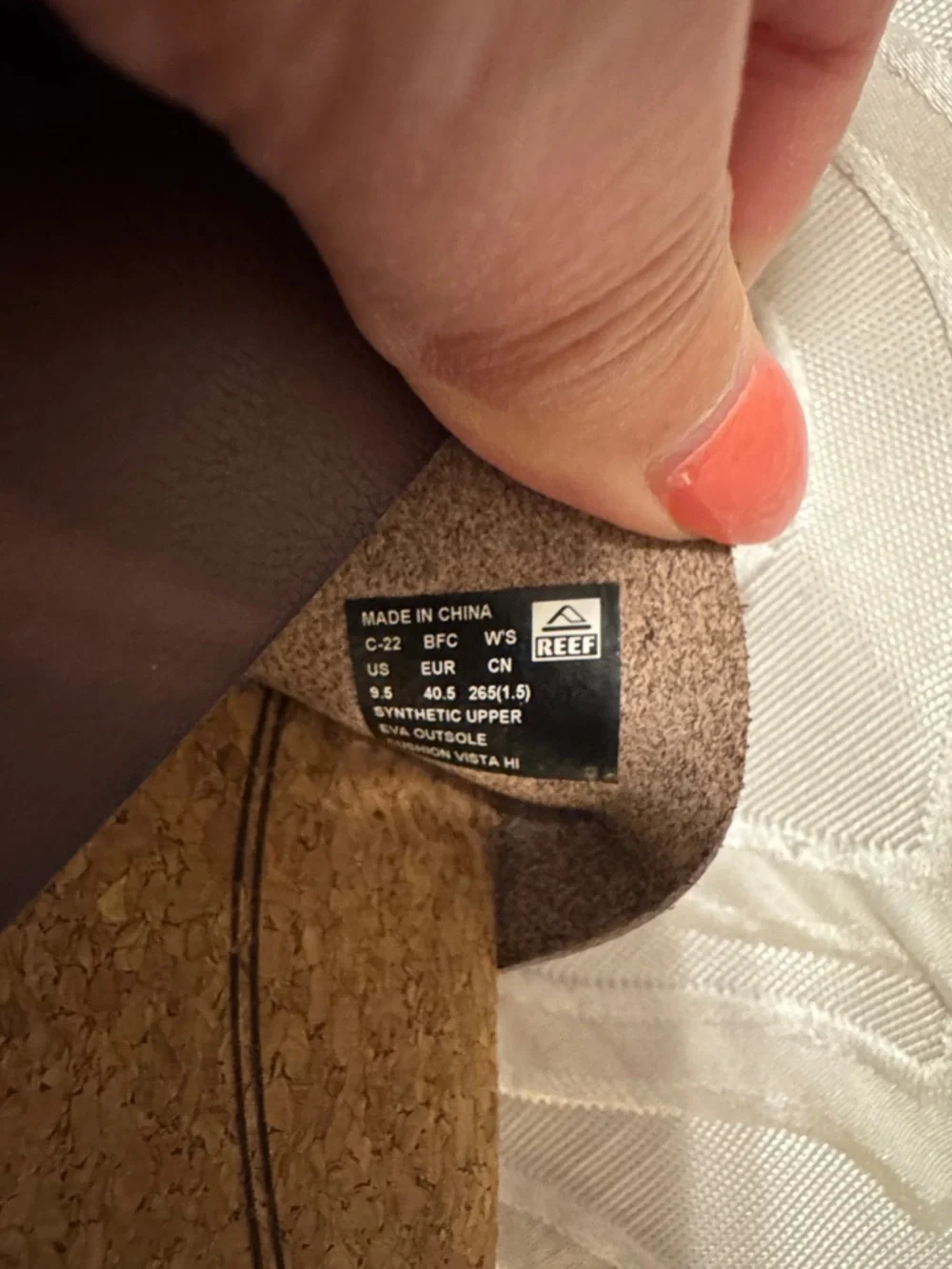 Reef Two-Strap Slide Sandals in Dark Brown - Picture 3 of 3